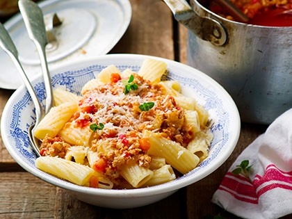 Pâtes à la sauce au poulet