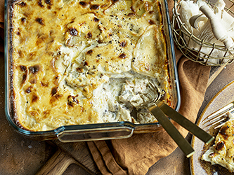 Pasticcio di patate e funghi