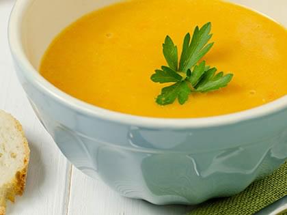 Zuppa di carote allo zenzero