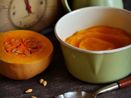Purée de courge au gingembre