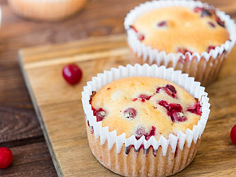 Muffins à l’orange et aux canneberges