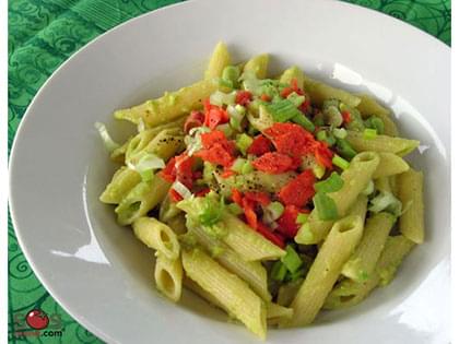 Penne with Avocado and Smoked Salmon