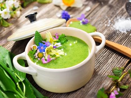 Velouté à la menthe