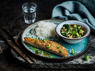 Asian-Style Salmon and Broccoli