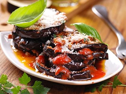 Aubergines parmesan au four