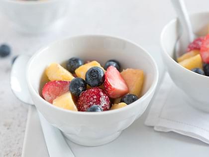Coupe de fruits à la crème