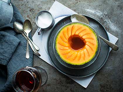 Melon with Port Wine