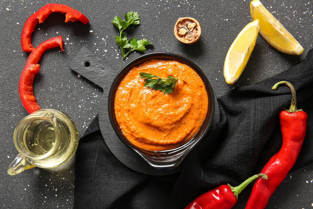 Roasted Pepper and Walnut Dip