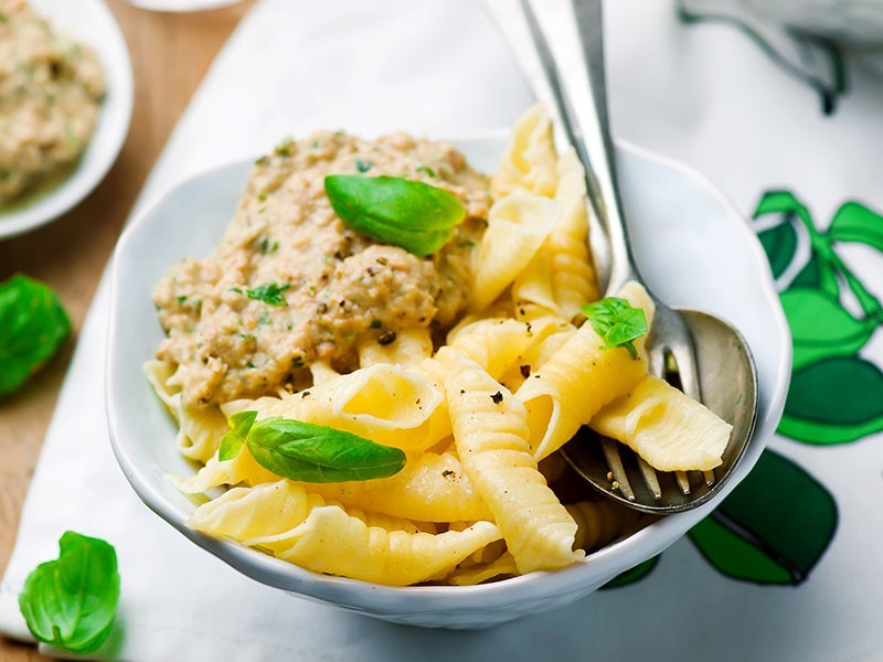 Pesto Pasta with Tuna