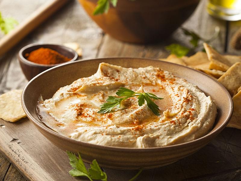 Hummus (from dried chickpeas)