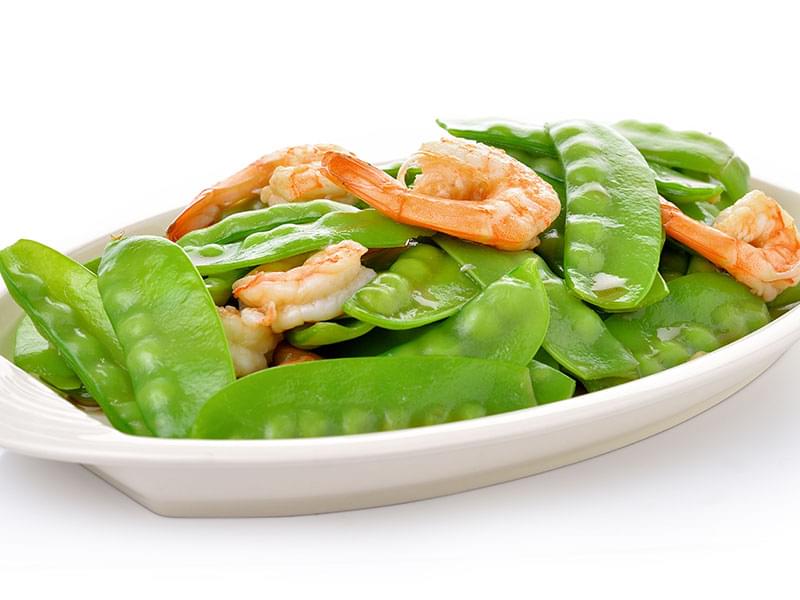 Sautéed Shrimp with Snow Peas