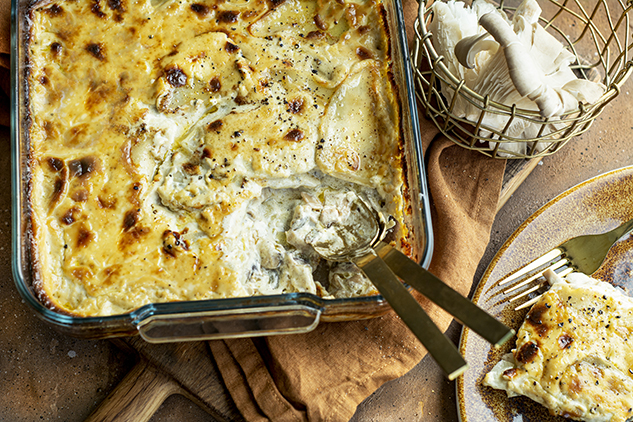 Pasticcio di patate e funghi