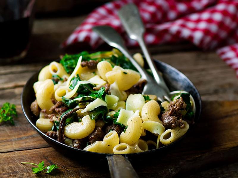 Farfalle aux saucisses