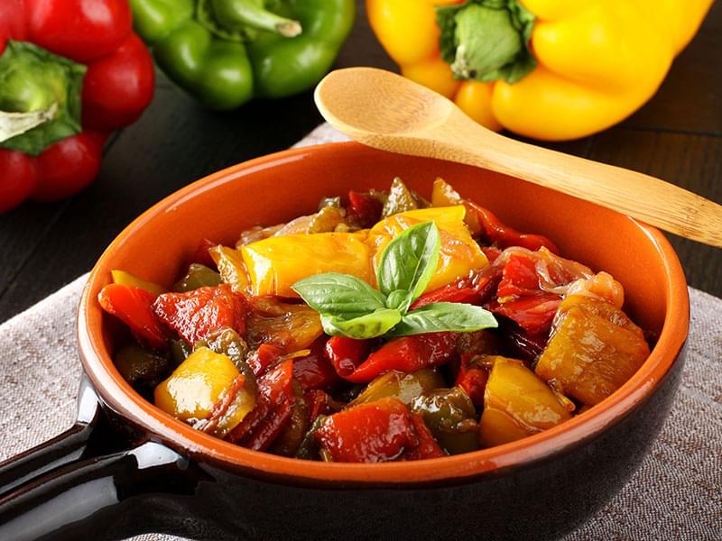 Ratatouille de poivrons