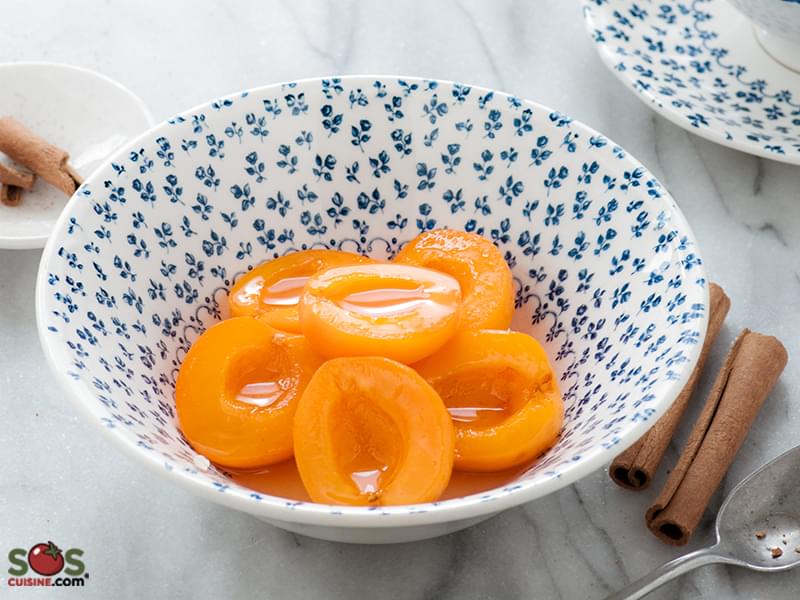 Abricots parfumés à la cannelle