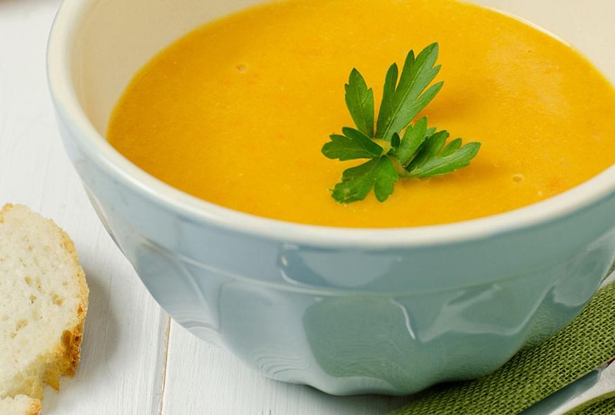 Potage aux carottes parfumé à l'orange et au gingembre