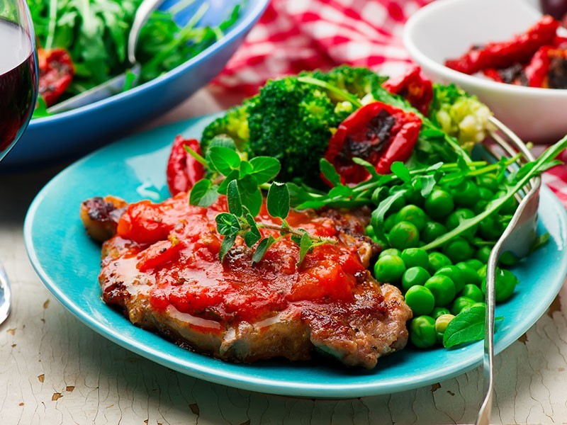 Escalopes de porc à la pizzaiola