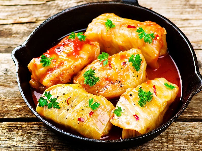 Cigares au chou au poulet