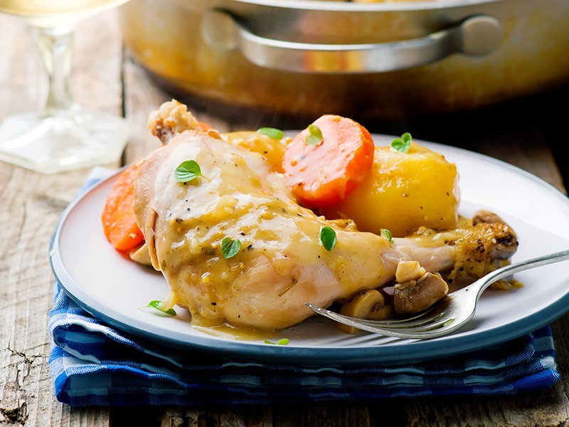 Poulet aux petits légumes