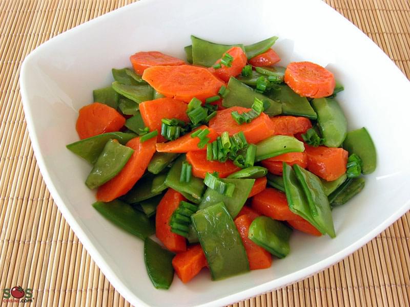 Sautéed Snow Peas and Carrots