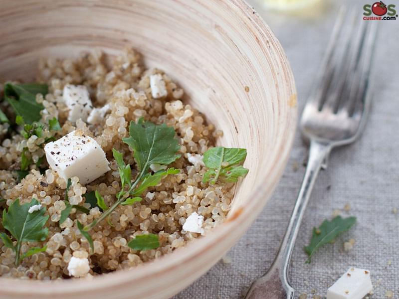 Warm Quinoa and Arugula Salad