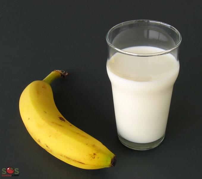 Boisson/lait d'amande et banane