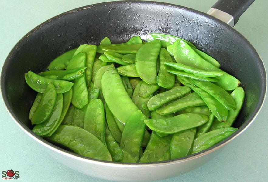 Pois mange-tout sautés