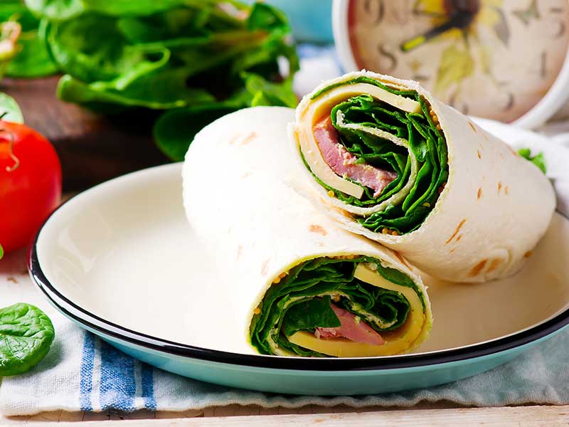 Wrap jambon fromage