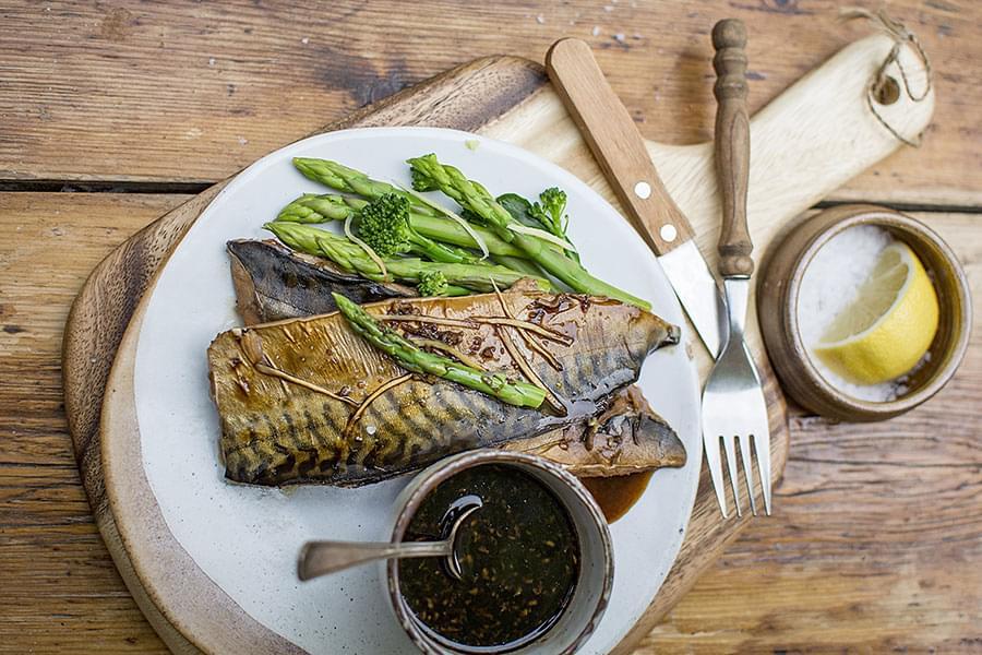 Sgombro poché in salsa di soia