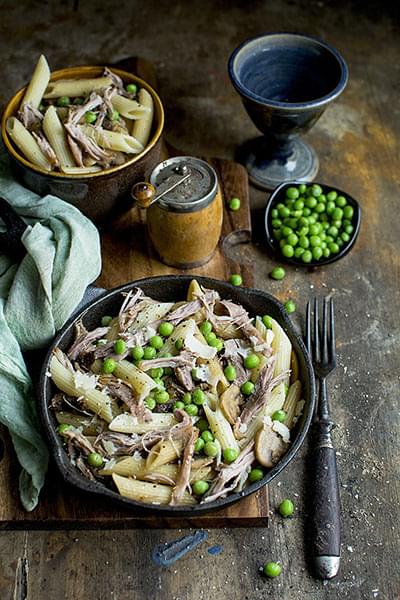 Penne al confit d'anatra