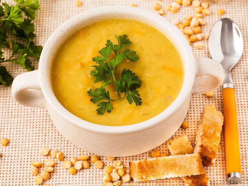 Soupe aux pois à l'indienne