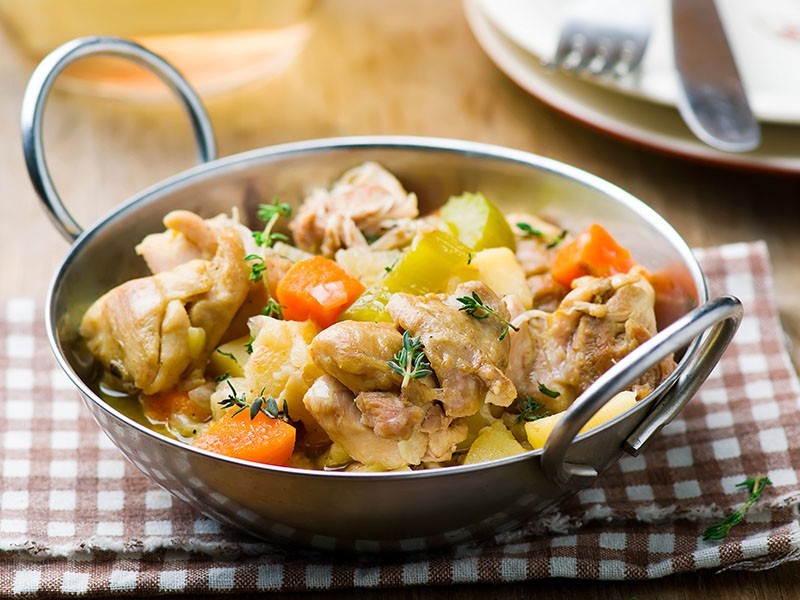 Chicken and Root Vegetable Fricassee
