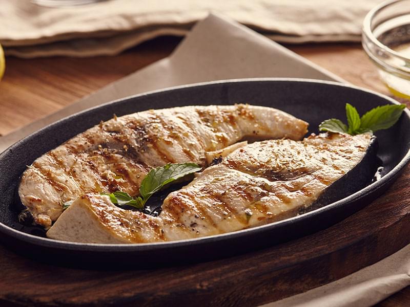 Marinated Swordfish with Marjoram