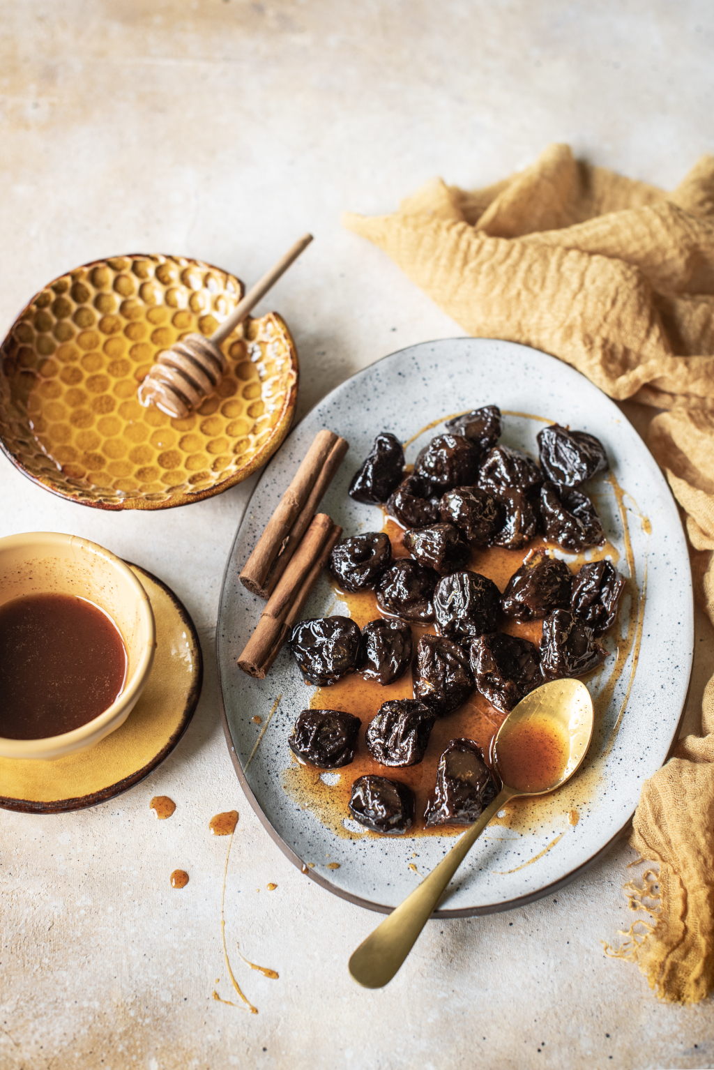 Prunes Poached in Orange Sauce
