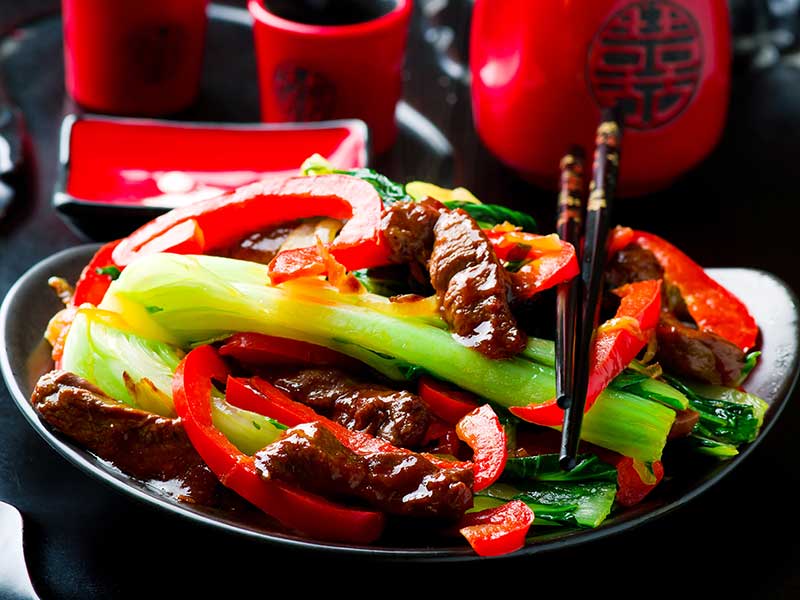 Steak, Pepper, and Bok-Choy Stir-Fry