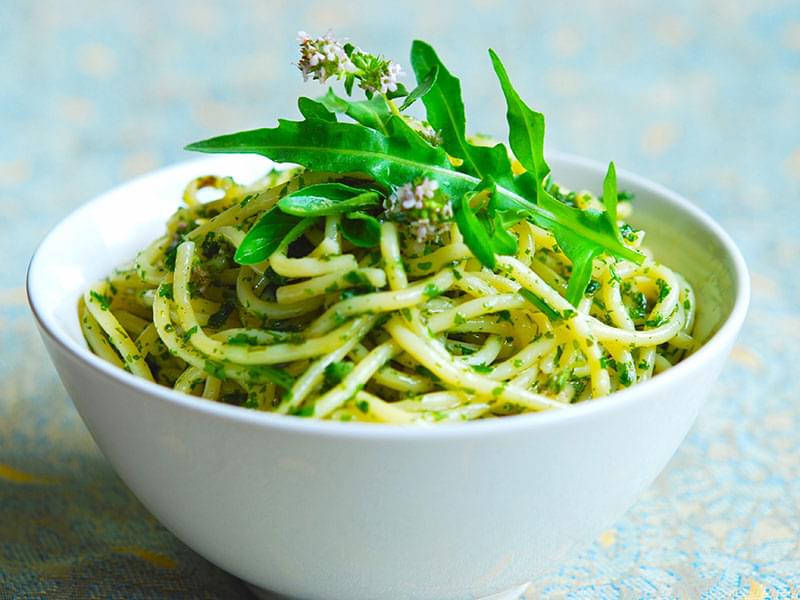 Pasta with Arugula Pesto