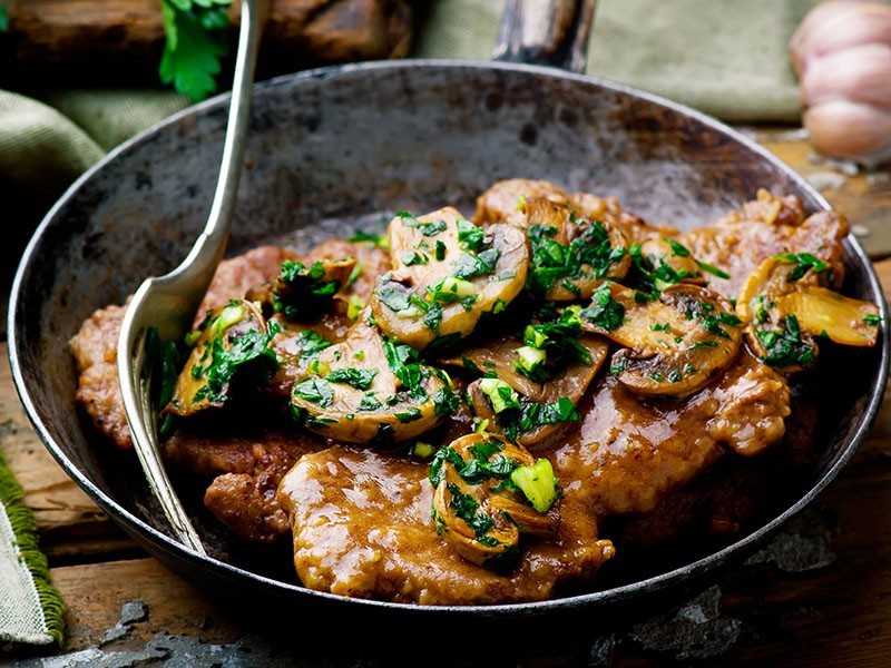 Escalopes aux champignons