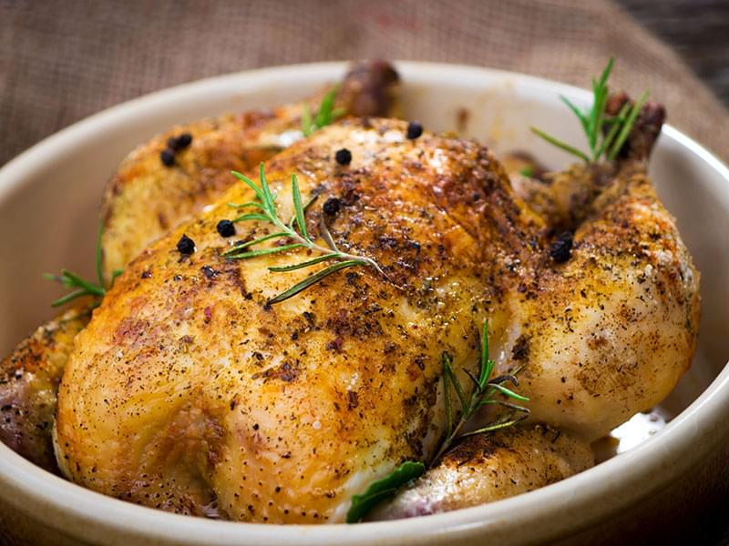 Pollo e patate arrosto al rosmarino