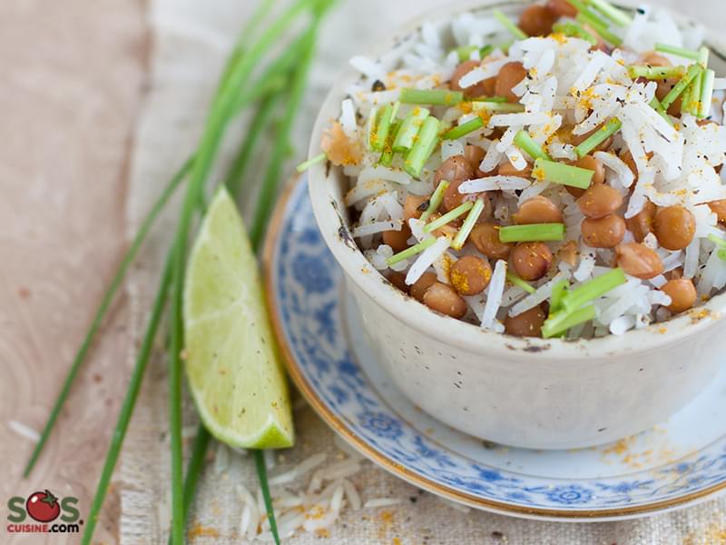 Rice and Lentil Salad with Herbs