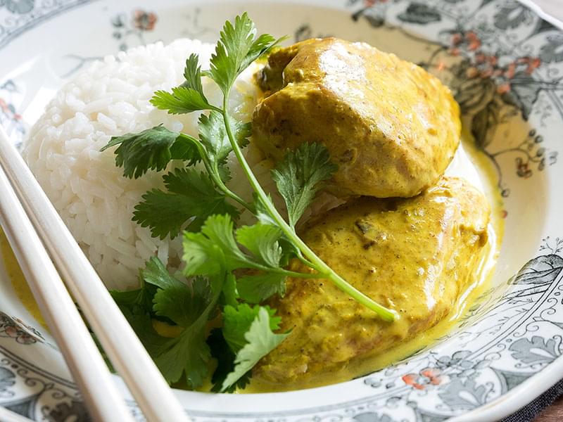 Grilled Chicken in Coconut Milk with Spices