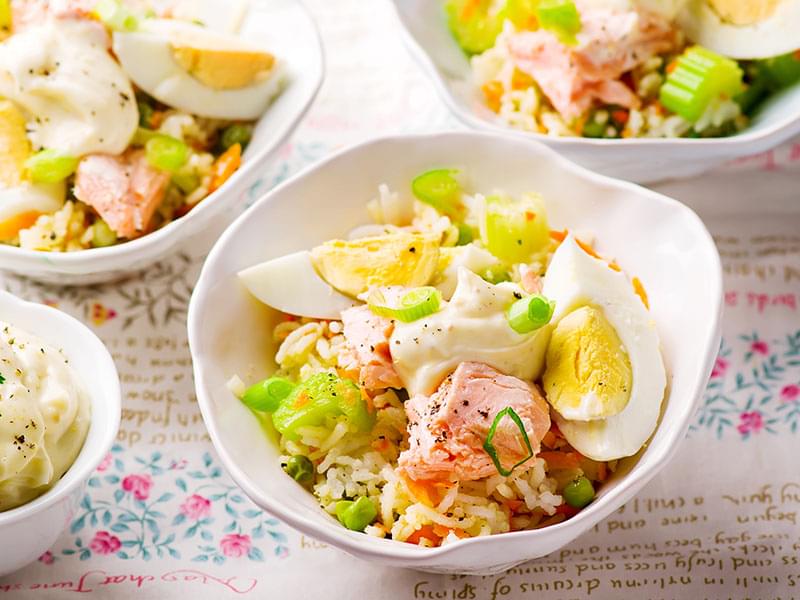 Salade de saumon et riz