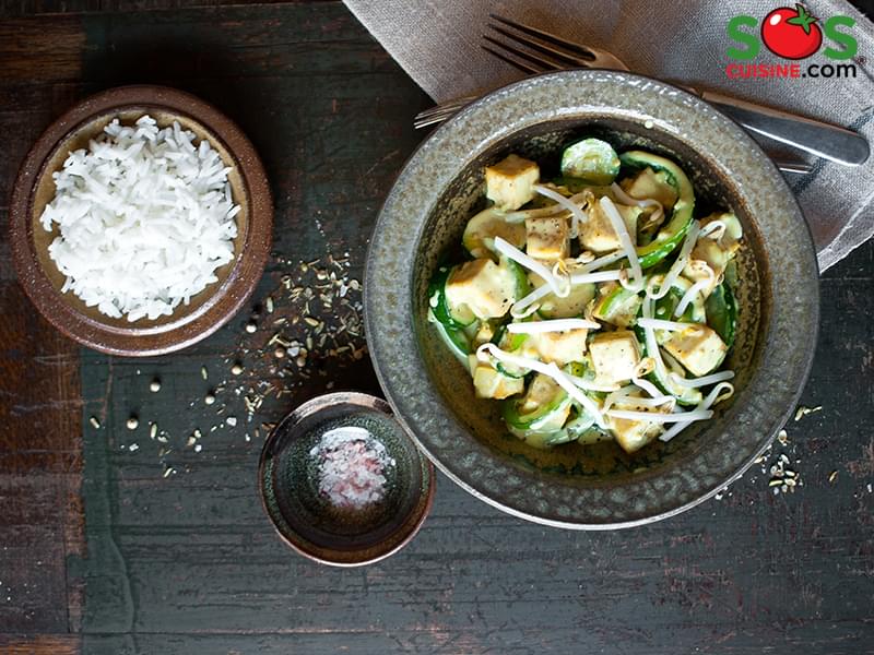 Tofu poêlé à l'indienne