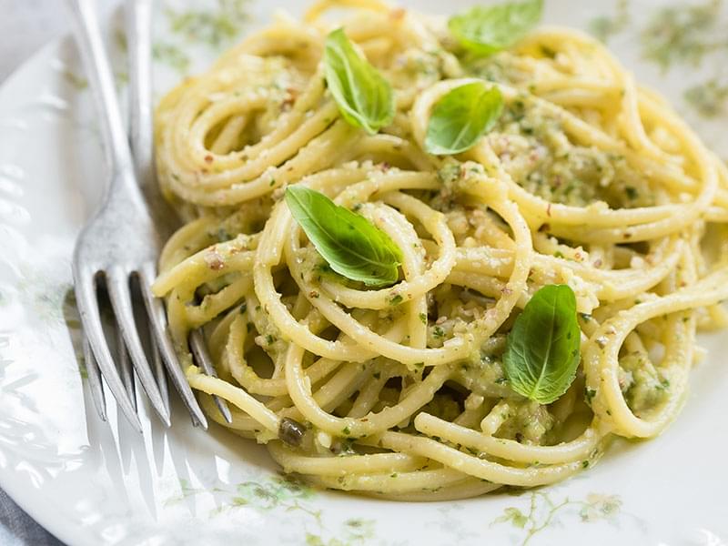 Spaghetti with Citrus Pesto
