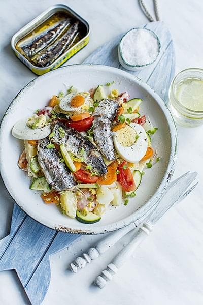Salade génoise aux sardines