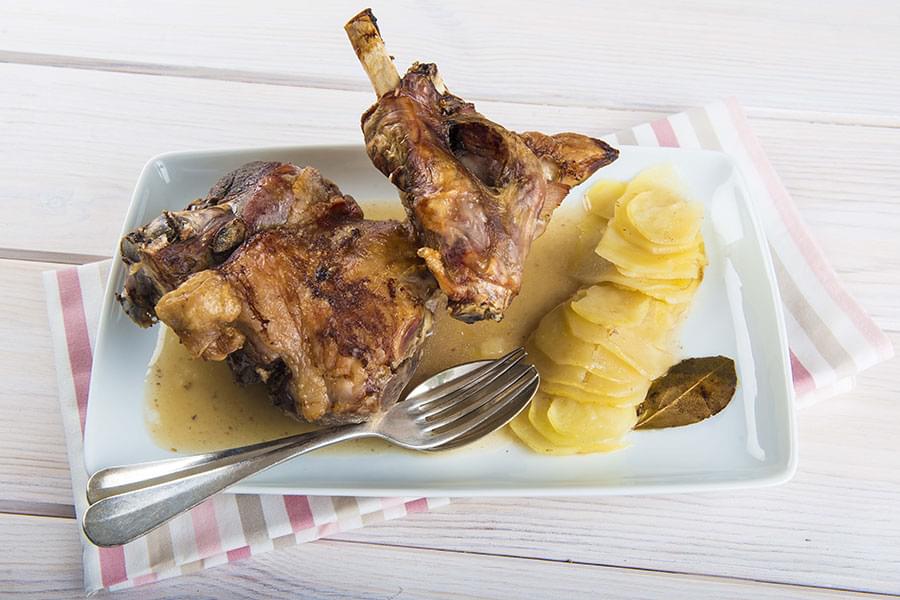 Stinco d'agnello al limone