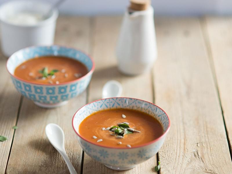 Silky Smooth Roasted Pepper Soup