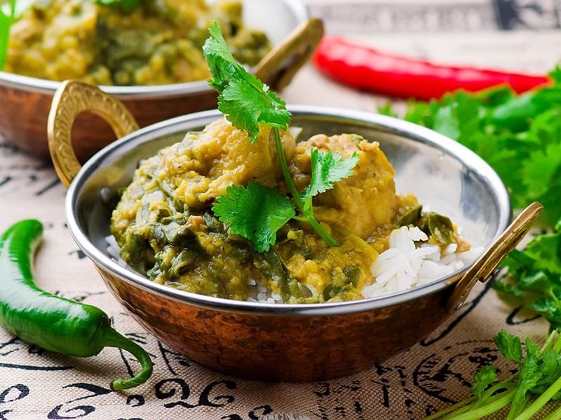 Slow Cooker Chicken and Spinach Curry
