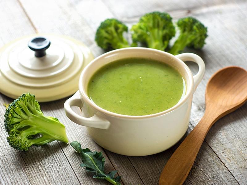 Potage de brocoli au parfum de Ligurie