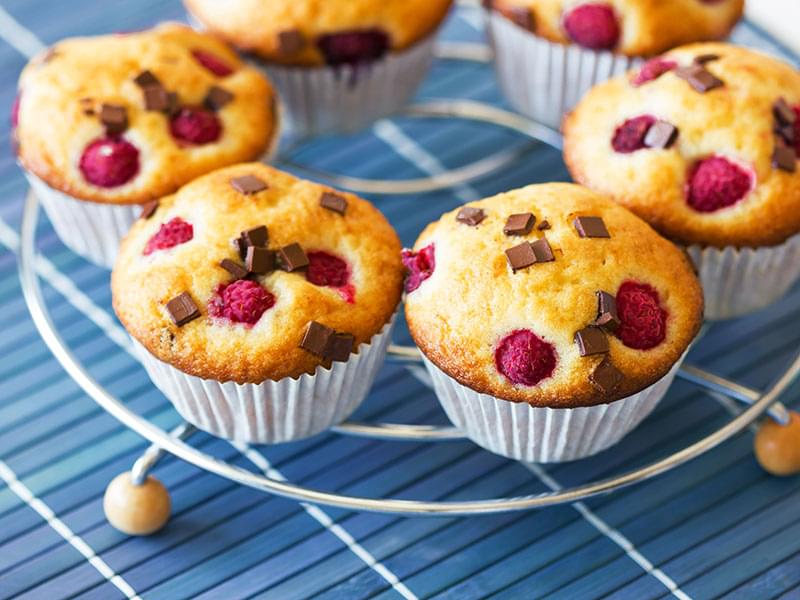 Muffins choco-framboises