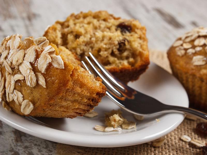 Muffins à l'avoine et aux dattes